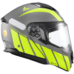 Capacete Texx Kratos Cyber - Cinza/verde Fosco