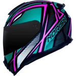 Capacete Norisk Ff802 Razor Ninja - Rosa Azul
