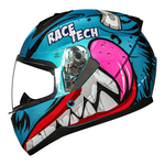 Capacete Race Tech Sector Nhac - Azul/rosa