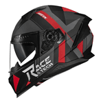 Capacete Race Tech Volt Abstrak - Preto Fosco Vermelho.