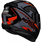 Capacete Norisk Ff802 Razor Speedmax - Cinza Laranja.