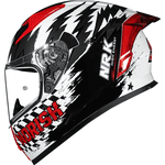 Capacete Norisk Flow Daytona - Branco/vermelho