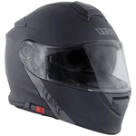 Capacete X11 - Turner - Escamoteável - Preto Fosco