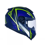 Capacete Norisk Ff802 Razor Ninja - Azul Amarelo