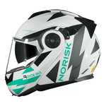 Capacete Norisk Ff345 Route Reflex - Branco/titanium