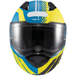 Capacete Texx Kratos Solid Cyber - Azul/verde Fosco