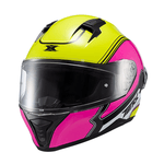 Capacete Texx Raptor Hornet - Verde/rosa/branco