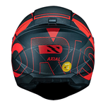 Capacete Norisk Ff802 Razor Axial - Preto Vermelho