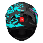 Capacete Mt Braker Crash B8 - Preto Rosa Azul