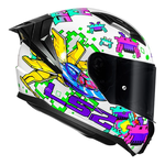 Capacete Ls2 Ff810 Vigo Space Attack - Branco/Roxo