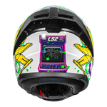 Capacete Ls2 Ff810 Vigo Space Attack - Branco/Roxo