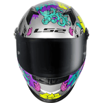 Capacete Ls2 Ff358 Dreamcatcher - Prata Amarelo