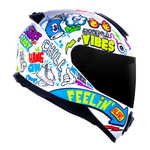 Capacete Norisk Ff802 Razor Vibes - Branco