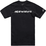 Camiseta Alpinestars Linear Wordmark 2.0 - Preto Branco