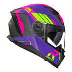 Capacete Race Tech Volt Track - Titanium Roxo.