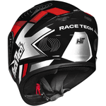 Capacete Race Tech Hit Draw - Preto Prata Vermeho
