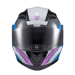 Capacete Texx Gladiator V3 Reisen - Azul/rosa/branco