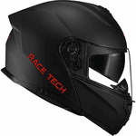 Capacete Race Tech Signal Monocolor - Preto Fosco.