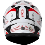 Capacete Norisk Ff302 Screen - Branco Vermelho