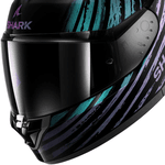 Capacete Shark Ridill 2 Assya Kxk - Preto/Roxo.