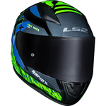 Capacete Ls2 Ff353 Rapid - Preto/verde
