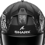 Capacete Shark Ridill 2 Molokai Mat Kws - Preto Cinza 