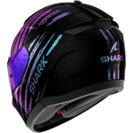 Capacete Shark Ridill 2 Assya Kxk - Preto/Roxo.