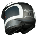 Capacete Ls2 Ff908 Strobe Ii Victory - Cinza Fosco/azul