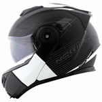 Capacete Norisk Ff345 Route Stroke - Preto Cinza Branco
