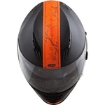 Capacete Norisk Ff302 Stone - Preto Laranja