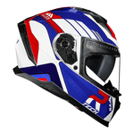 Capacete Race Tech Volt Track - Branco/azul