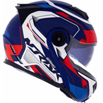 Capacete Norisk Ff345 Route Speedmax - Azul Branco Vermelho