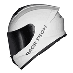 Capacete Race Tech Hit Monocolor - Branco.