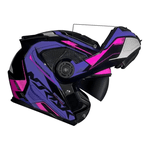 Capacete Norisk Ff345 Route Speedmax - Preto/roxo