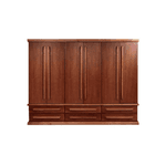 Roupeiro c/ Portas de Abrir e Gavetas Externas - Nathalia 