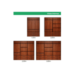 Roupeiro c/ Portas de Correr e Gvetas Externas - Nathalia 