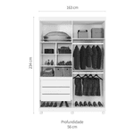 Roupeiro Padua Branco- LANZA