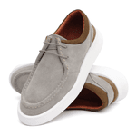 18003 Camurça/Nobuck Cinza/Militar Olimpo Branco/Hamber