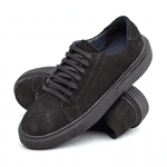 Tenis Casual Confort Londres Nobuck Allblack