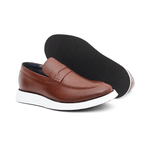 Sapato Masculino Confort Loafer Tokio Mouro 