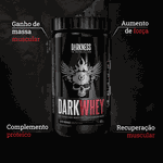 Dark Whey 100% Hardcore Whey Protein Concentrate 900g Darkness Baunilha