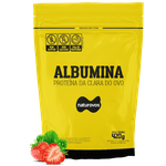 Albumina Proteína da Clara do Ovo 420g Naturovos Morango