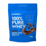 Whey 100% Pure Whey Refil 900g Probiótica Chocolate