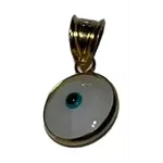 Pingente Olho Grego de Prata 925 e Prata 925 Banhada a Ouro!