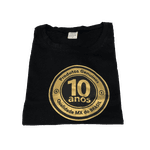 Camiseta Preta 10 Anos
