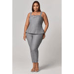 Conjunto Calça Blusa Peplum MySize - Image Winter 25