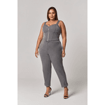 Conjunto Calça Blusa Risca Giz Zíper MySize - Image Winter 25