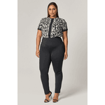 T-shirt Estampada Animal Print com Detalhe - Mirrors