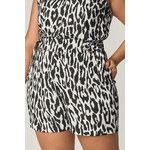 Short Estampado com Detalhe Meia Lua Animal Print - Mirrors