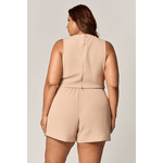 Short Alfaiataria com Detalhe Metal Nature MySize